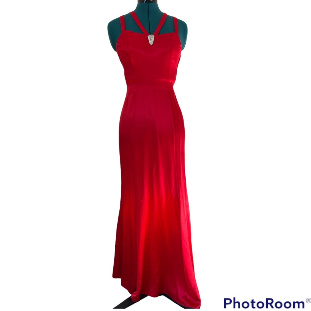 VINTAGE RED JESSICA MCCLINTOCK GUNNE SAX FORMAL DRESS